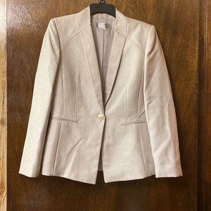 Tahari gray silver sheen blazer